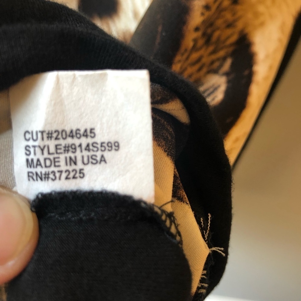 Single Leopard Print Top Size Small - image 6